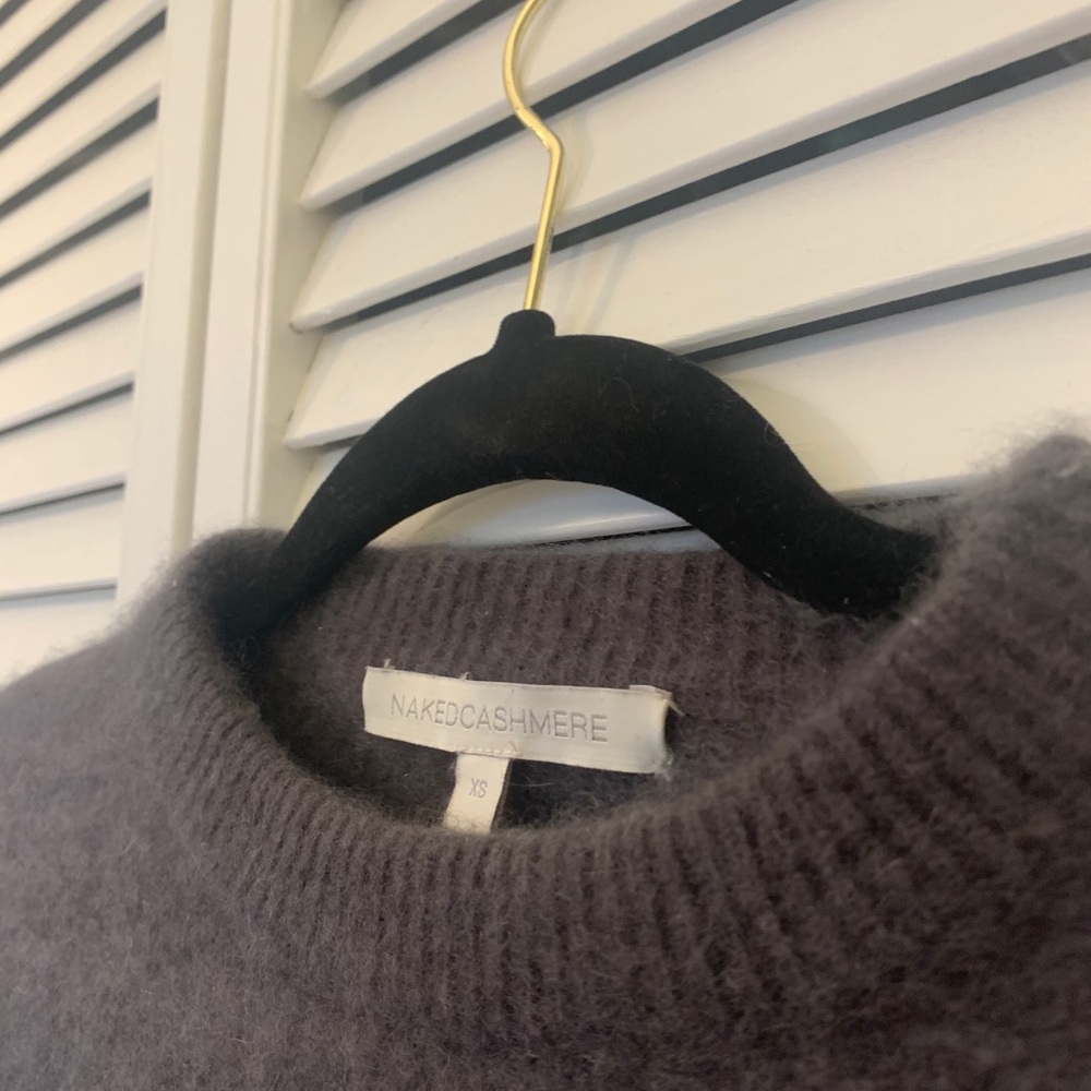 🖤 grey cashmere crop sweater 🖤